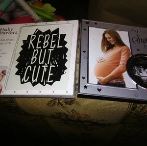 Baby photo prop stickers & frame